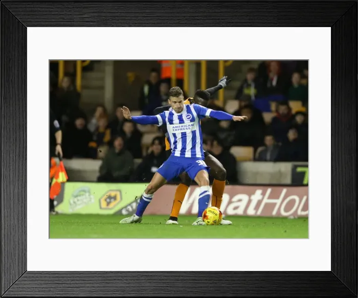 Framed Print : Joe Bennett Faces Off in Championship Clash: Brighton & Hove Albion vs. Wolverhampton Wanderers (20DEC14) Framed Print : Joe Bennett Faces Off in Championship Clash: Brighton & Hove Albion vs. Wolverhampton Wanderers (20DEC14)