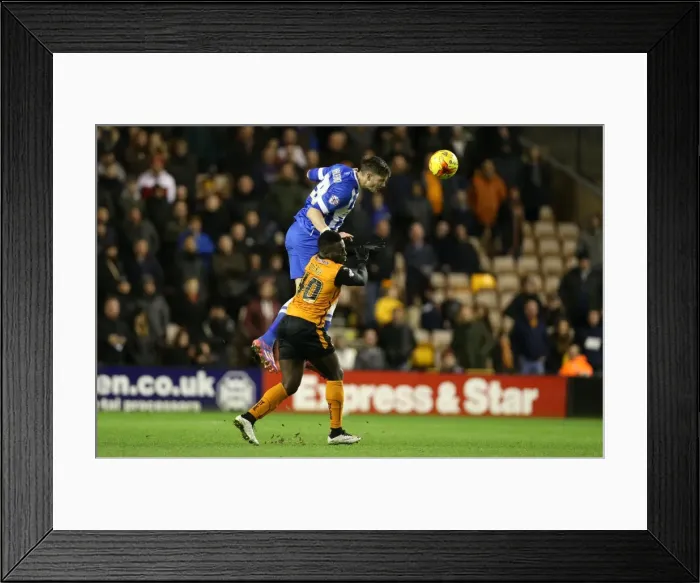 Framed Print : Greg Halford in Action: Wolverhampton Wanderers vs. Brighton and Hove Albion, Sky Bet Championship, Molineux, 2014 Framed Print : Greg Halford in Action: Wolverhampton Wanderers vs. Brighton and Hove Albion, Sky Bet Championship, Molineux, 2014