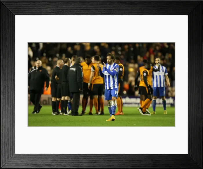 Framed Print : Inigo Calderon Applauds: Wolverhampton Wanderers vs. Brighton and Hove Albion (2014) Framed Print : Inigo Calderon Applauds: Wolverhampton Wanderers vs. Brighton and Hove Albion (2014)