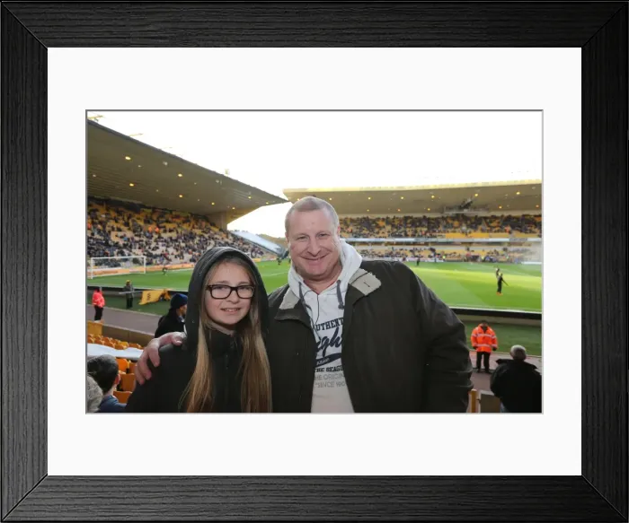 Framed Print : Brighton and Hove Albion Fans in Action at Wolverhampton Wanderers Championship Match, 2014 Framed Print : Brighton and Hove Albion Fans in Action at Wolverhampton Wanderers Championship Match, 2014