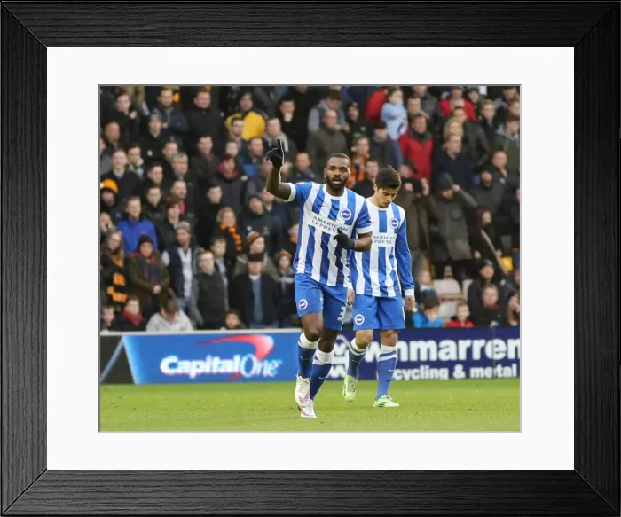 Framed Print : Darren Bent Scores and Celebrates: Wolverhampton Wanderers vs. Brighton and Hove Albion, Sky Bet Championship (20DEC14) Framed Print : Darren Bent Scores and Celebrates: Wolverhampton Wanderers vs. Brighton and Hove Albion, Sky Bet Championship (20DEC14)