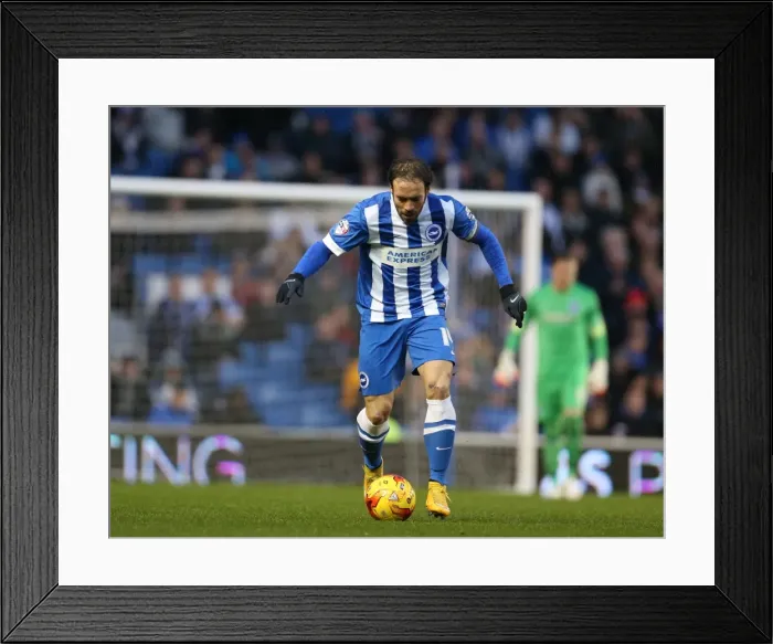 Framed Print : Inigo Calderon in Action: Brighton & Hove Albion vs. Reading, American Express Community Stadium (2014) Framed Print : Inigo Calderon in Action: Brighton & Hove Albion vs. Reading, American Express Community Stadium (2014)