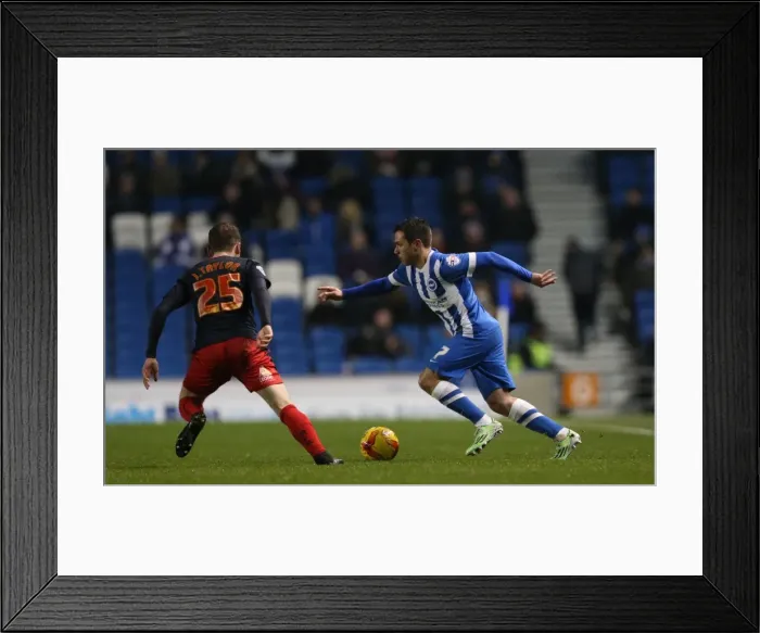 Framed Print : Intense Face-Off: Adrian Colunga vs. Reading Opponent (Sky Bet Championship, 26DEC14) Framed Print : Intense Face-Off: Adrian Colunga vs. Reading Opponent (Sky Bet Championship, 26DEC14)