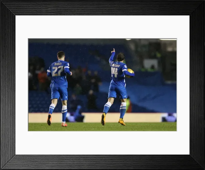 Framed Print : Inigo Calderon Scores: Brighton and Hove Albion vs. Reading, December 2014 Framed Print : Inigo Calderon Scores: Brighton and Hove Albion vs. Reading, December 2014