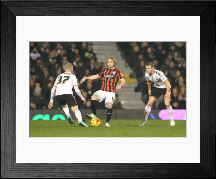 Framed Print : Craig Mackail-Smith Faces Off in Intense Fulham vs. Brighton and Hove Albion Championship Clash (29DEC14) Framed Print : Craig Mackail-Smith Faces Off in Intense Fulham vs. Brighton and Hove Albion Championship Clash (29DEC14)