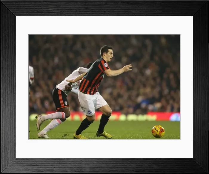 Framed Print : Lewis Dunk in Action: Fulham vs. Brighton & Hove Albion, Craven Cottage (December 2014) Framed Print : Lewis Dunk in Action: Fulham vs. Brighton & Hove Albion, Craven Cottage (December 2014)