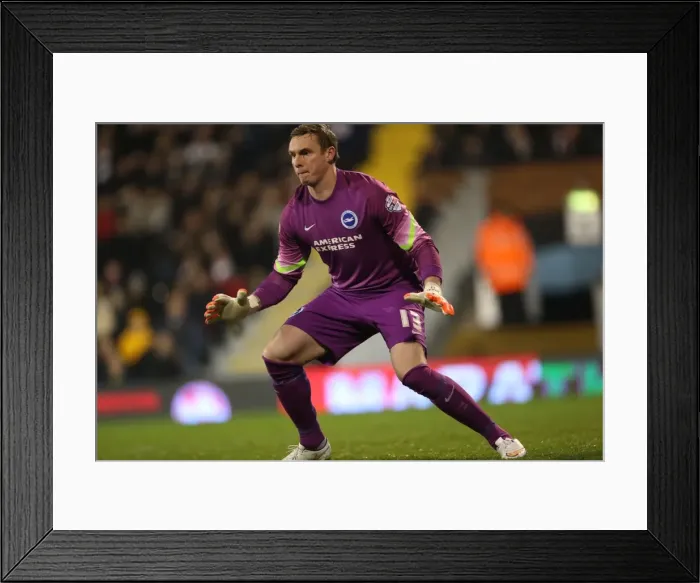 Framed Print : Focused David Stockdale: Brighton and Hove Albion vs. Fulham, Craven Cottage (December 2014) Framed Print : Focused David Stockdale: Brighton and Hove Albion vs. Fulham, Craven Cottage (December 2014)