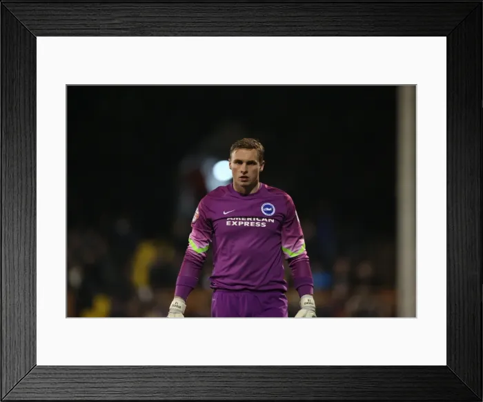 Framed Print : David Stockdale Focused: Fulham vs. Brighton and Hove Albion, Craven Cottage, 2014 Framed Print : David Stockdale Focused: Fulham vs. Brighton and Hove Albion, Craven Cottage, 2014