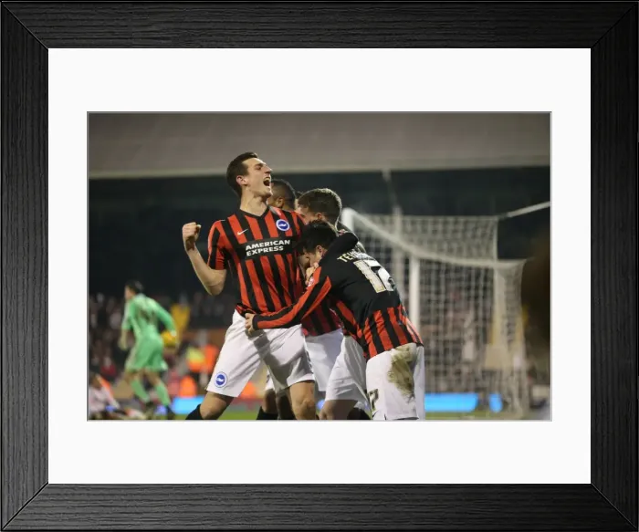 Framed Print : Solly March Scores: Brighton's Gamechanger in Fulham Rivalry (Dec 2014) Framed Print : Solly March Scores: Brighton's Gamechanger in Fulham Rivalry (Dec 2014)