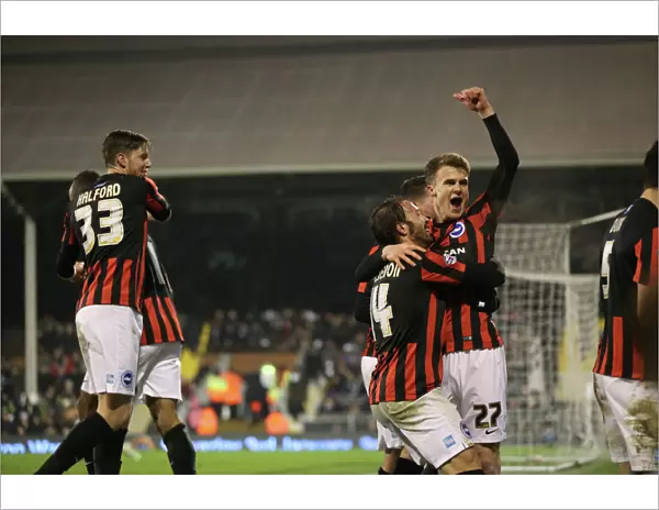 Solly March Scores: Fulham vs. Brighton and Hove Albion, Craven Cottage, December 2014