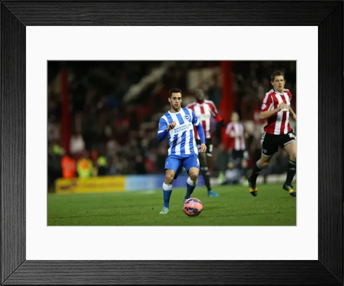 Framed Print : Brighton's Sam Baldock Faces Off in FA Cup Clash vs. Brentford (03JAN15) Framed Print : Brighton's Sam Baldock Faces Off in FA Cup Clash vs. Brentford (03JAN15)