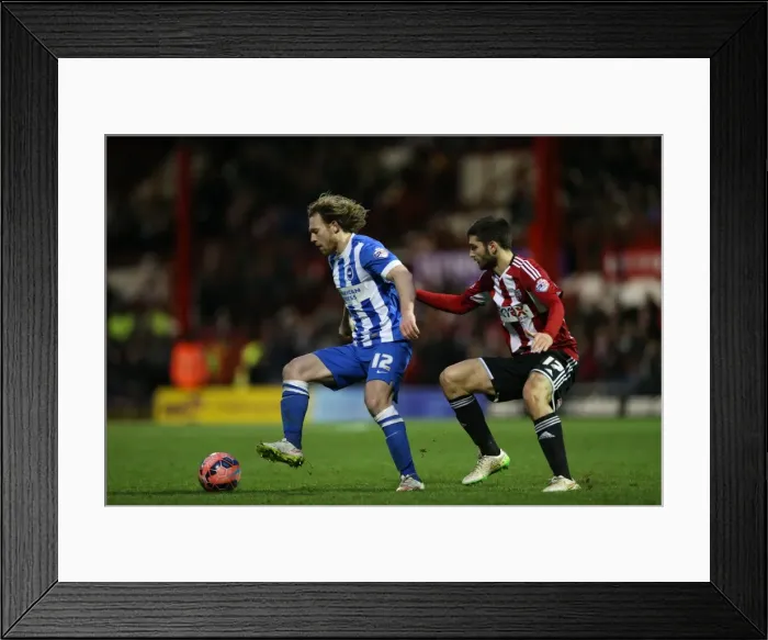 Framed Print : Brighton's Craig Mackail-Smith Faces Off Against Brentford in FA Cup Clash, 3rd January 2015 Framed Print : Brighton's Craig Mackail-Smith Faces Off Against Brentford in FA Cup Clash, 3rd January 2015