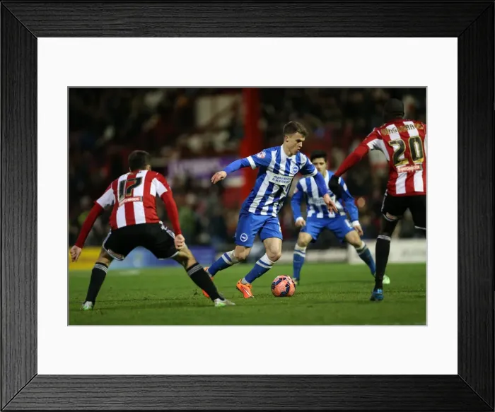 Framed Print : Solly March in Action: Brentford vs. Brighton & Hove Albion, FA Cup 3rd Round (03JAN15) Framed Print : Solly March in Action: Brentford vs. Brighton & Hove Albion, FA Cup 3rd Round (03JAN15)