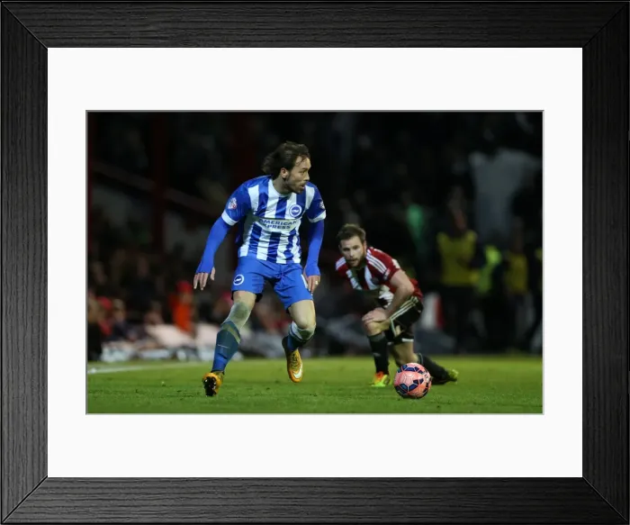 Framed Print : Inigo Calderon in Action: Brentford vs. Brighton & Hove Albion FA Cup Clash, January 2015 Framed Print : Inigo Calderon in Action: Brentford vs. Brighton & Hove Albion FA Cup Clash, January 2015