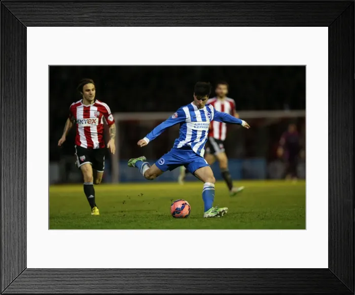 Framed Print : Joao Teixeira in Action: Brentford vs. Brighton and Hove Albion, FA Cup 3rd Round (03JAN15) Framed Print : Joao Teixeira in Action: Brentford vs. Brighton and Hove Albion, FA Cup 3rd Round (03JAN15)