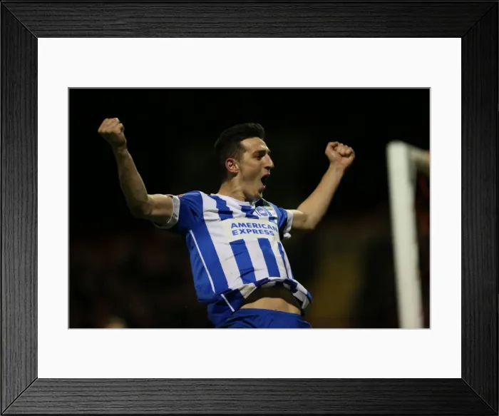 Framed Print : Lewis Dunk Scores and Celebrates: Brighton and Hove Albion's FA Cup Upset at Brentford (January 2015) Framed Print : Lewis Dunk Scores and Celebrates: Brighton and Hove Albion's FA Cup Upset at Brentford (January 2015)