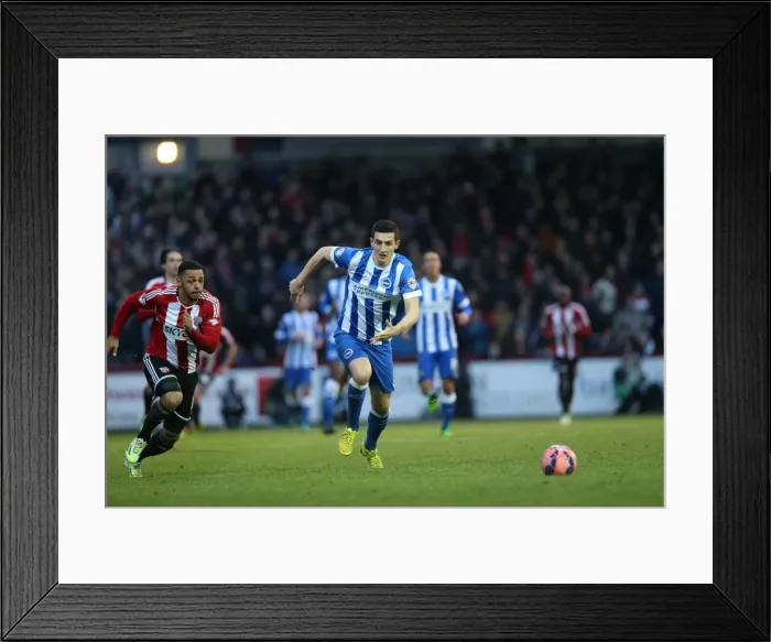 Framed Print : Lewis Dunk in FA Cup Action: Brentford vs. Brighton and Hove Albion (03JAN15) Framed Print : Lewis Dunk in FA Cup Action: Brentford vs. Brighton and Hove Albion (03JAN15)