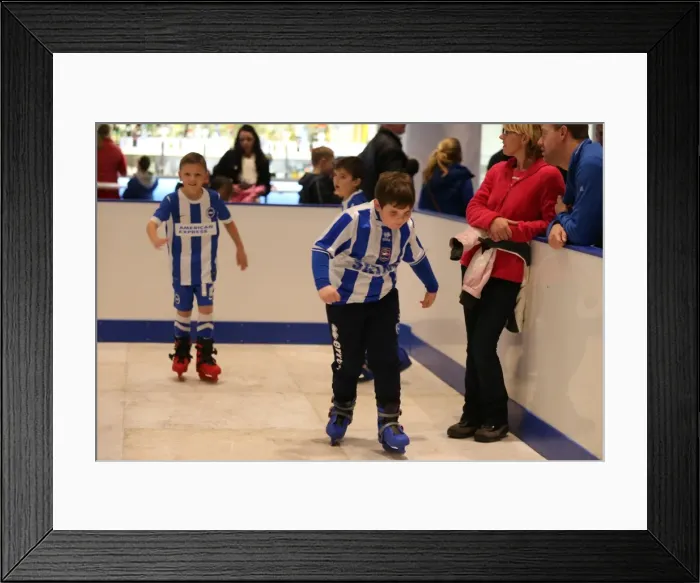 Framed Print : Young Seagulls Christmas Party 2014 at American Express Community Stadium Framed Print : Young Seagulls Christmas Party 2014 at American Express Community Stadium