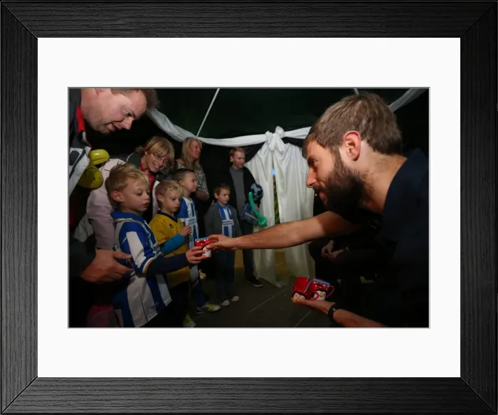 Framed Print : Young Seagulls Christmas Party 2014 at American Express Community Stadium Framed Print : Young Seagulls Christmas Party 2014 at American Express Community Stadium
