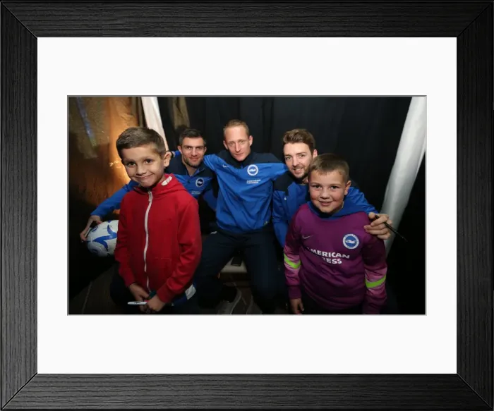 Framed Print : Young Seagulls Christmas Party 2014 at American Express Community Stadium Framed Print : Young Seagulls Christmas Party 2014 at American Express Community Stadium