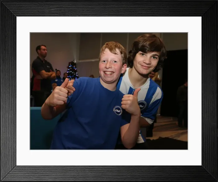 Framed Print : Young Seagulls Christmas Party 2014 at American Express Community Stadium Framed Print : Young Seagulls Christmas Party 2014 at American Express Community Stadium