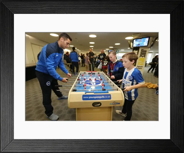 Framed Print : Young Seagulls Christmas Party 2014 at American Express Community Stadium Framed Print : Young Seagulls Christmas Party 2014 at American Express Community Stadium