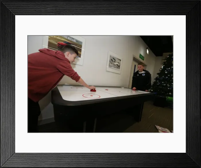 Framed Print : Young Seagulls Christmas Party 2014 at American Express Community Stadium Framed Print : Young Seagulls Christmas Party 2014 at American Express Community Stadium