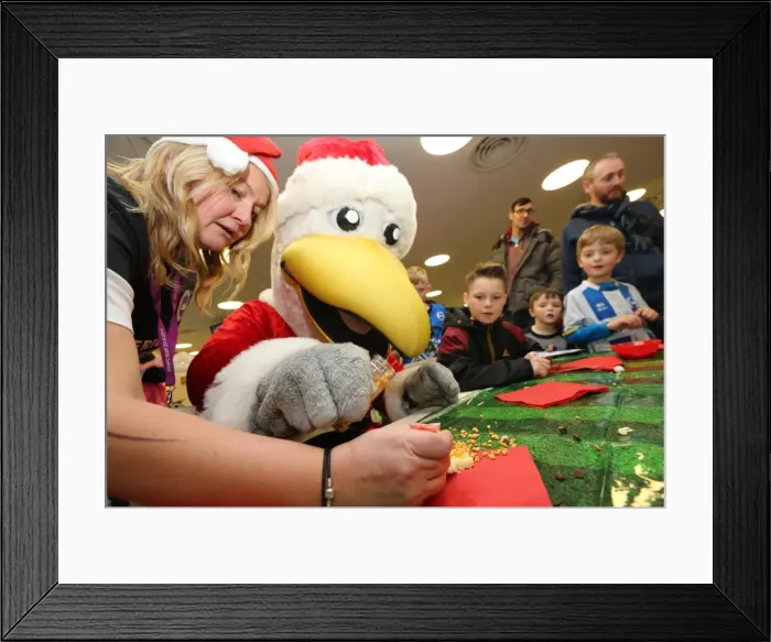 Framed Print : Young Seagulls Christmas Party 2014 at American Express Community Stadium Framed Print : Young Seagulls Christmas Party 2014 at American Express Community Stadium