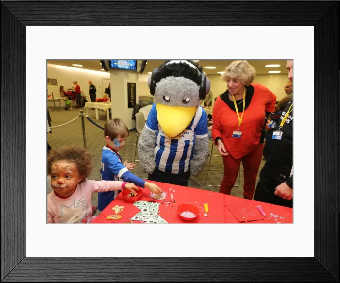 Framed Print : Young Seagulls Christmas Party 2014 at American Express Community Stadium Framed Print : Young Seagulls Christmas Party 2014 at American Express Community Stadium
