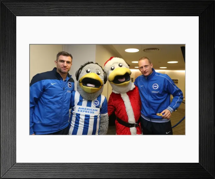 Framed Print : Young Seagulls Christmas Party 2014 at American Express Community Stadium Framed Print : Young Seagulls Christmas Party 2014 at American Express Community Stadium