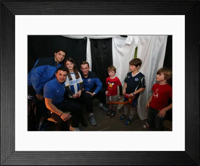 Framed Print : Young Seagulls Christmas Party 2014 at American Express Community Stadium Framed Print : Young Seagulls Christmas Party 2014 at American Express Community Stadium