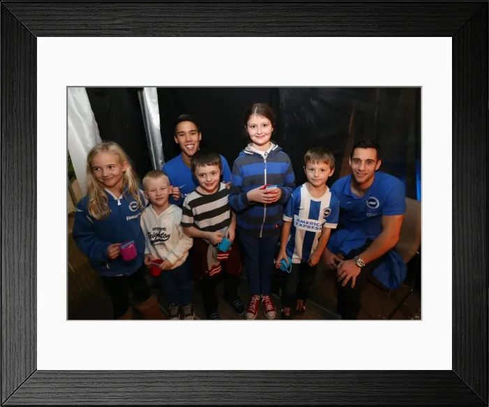 Framed Print : Young Seagulls Christmas Party 2014 at American Express Community Stadium Framed Print : Young Seagulls Christmas Party 2014 at American Express Community Stadium