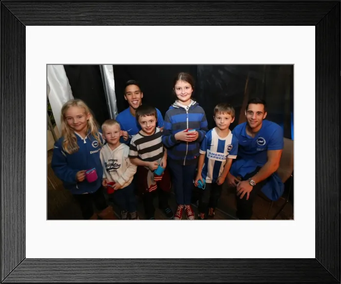 Framed Print : Young Seagulls Christmas Party 2014 at American Express Community Stadium Framed Print : Young Seagulls Christmas Party 2014 at American Express Community Stadium
