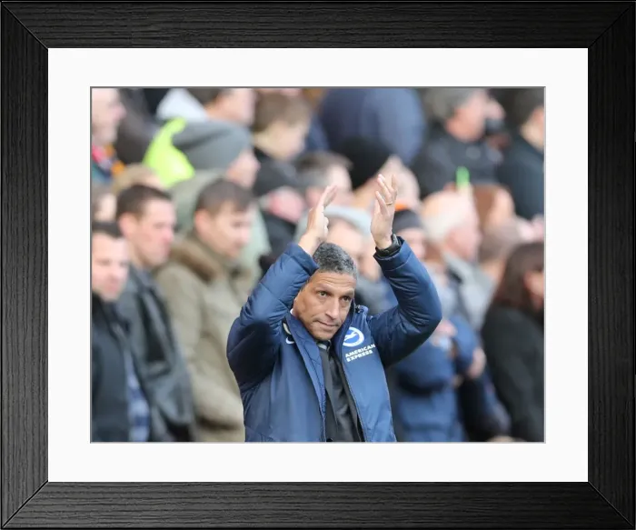 Framed Print : Chris Hughton Leads Brighton and Hove Albion in Sky Bet Championship Clash against Charlton Athletic (10 January 2015) Framed Print : Chris Hughton Leads Brighton and Hove Albion in Sky Bet Championship Clash against Charlton Athletic (10 January 2015)