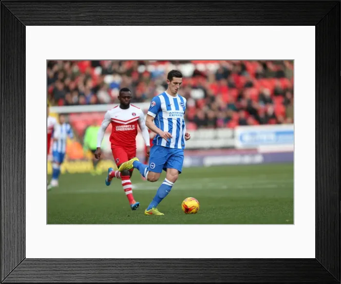 Framed Print : Lewis Dunk: In Action at The Valley - Charlton Athletic vs. Brighton and Hove Albion, 2015 Framed Print : Lewis Dunk: In Action at The Valley - Charlton Athletic vs. Brighton and Hove Albion, 2015