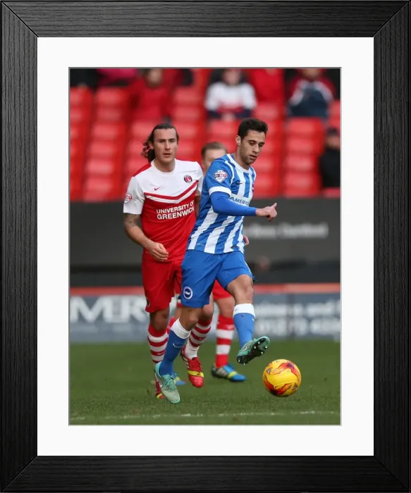 Framed Print : Sam Baldock in Action: Charlton Athletic vs. Brighton & Hove Albion, The Valley, 2015 Framed Print : Sam Baldock in Action: Charlton Athletic vs. Brighton & Hove Albion, The Valley, 2015