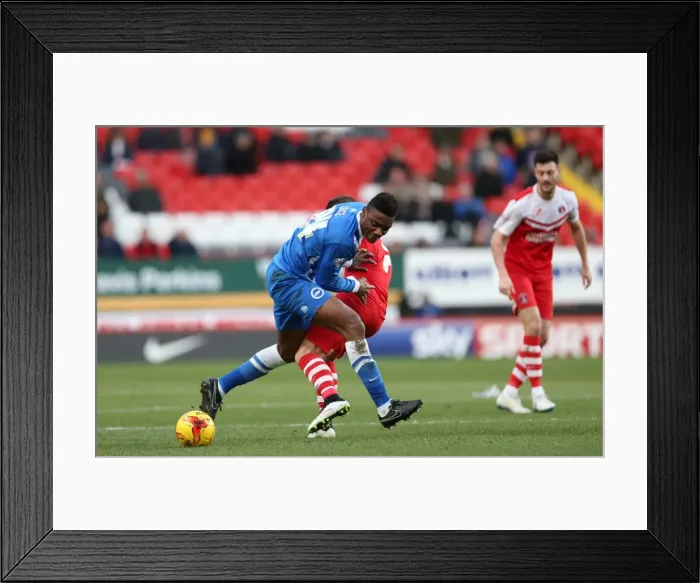 Framed Print : Intense Moment: Rohan Ince Faces Off Against Charlton Athletic Players (Charlton vs Brighton, Sky Bet Championship, 10 January 2015)