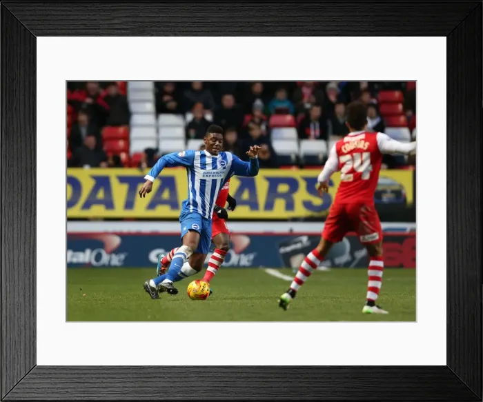 Framed Print : Rohan Ince in Action: Charlton Athletic vs. Brighton and Hove Albion, Sky Bet Championship, The Valley, 10 January 2015 Framed Print : Rohan Ince in Action: Charlton Athletic vs. Brighton and Hove Albion, Sky Bet Championship, The Valley, 10 January 2015