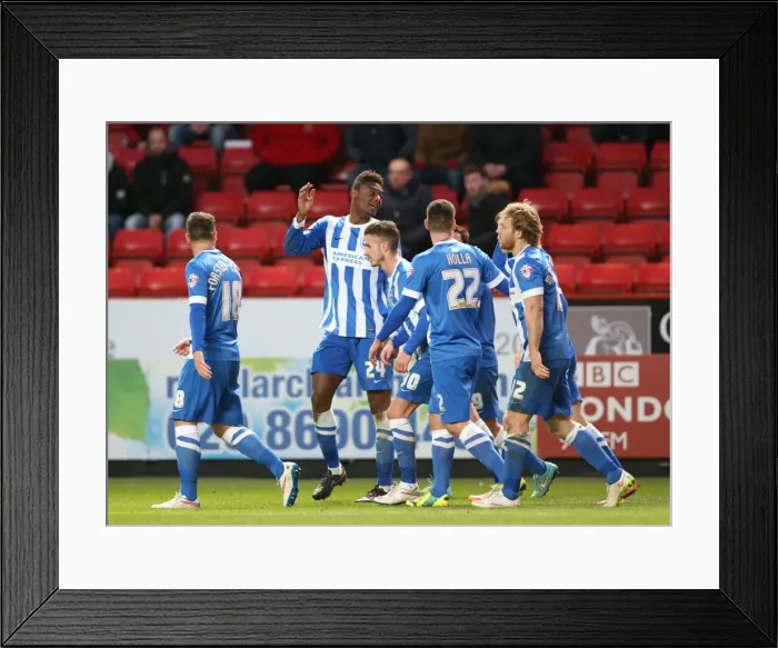 Framed Print : Rohan Ince Scores the Opener: Brighton and Hove Albion Lead Charlton Athletic at The Valley (January 10, 2015) Framed Print : Rohan Ince Scores the Opener: Brighton and Hove Albion Lead Charlton Athletic at The Valley (January 10, 2015)
