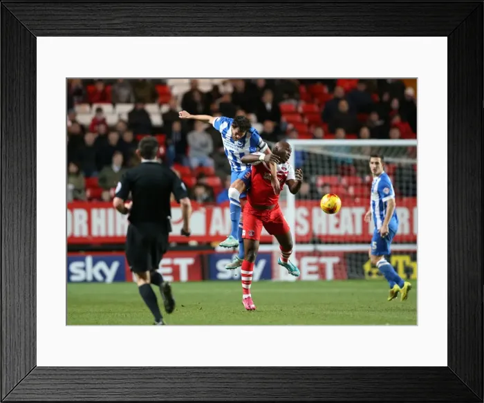 Framed Print : Gordon Greer in Action: Charlton Athletic vs. Brighton & Hove Albion, The Valley, 10 January 2015