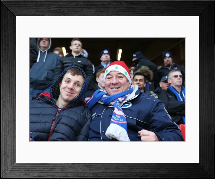 Framed Print : Brighton and Hove Albion Fans in Full Force: The Valley Showdown, 2015 Framed Print : Brighton and Hove Albion Fans in Full Force: The Valley Showdown, 2015