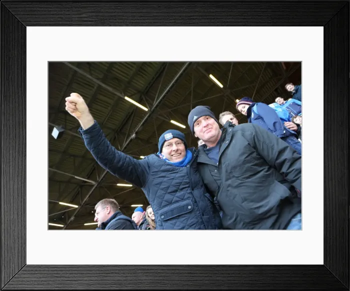 Framed Print : Brighton and Hove Albion Fans in Full Force: A Sea of Colors at The Valley during the Charlton Athletic Championship Match (10 January 2015) Framed Print : Brighton and Hove Albion Fans in Full Force: A Sea of Colors at The Valley during the Charlton Athletic Championship Match (10 January 2015)