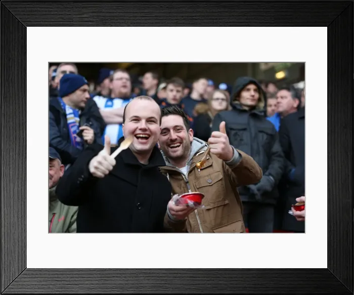 Framed Print : Brighton and Hove Albion Fans in Full Force: A Sea of Colors at The Valley during the Charlton Athletic Championship Match, January 2015 Framed Print : Brighton and Hove Albion Fans in Full Force: A Sea of Colors at The Valley during the Charlton Athletic Championship Match, January 2015