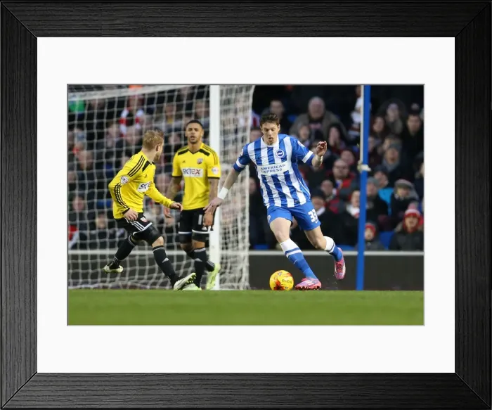 Framed Print : Greg Halford in Action: Brighton & Hove Albion vs. Brentford (17Jan15) Framed Print : Greg Halford in Action: Brighton & Hove Albion vs. Brentford (17Jan15)
