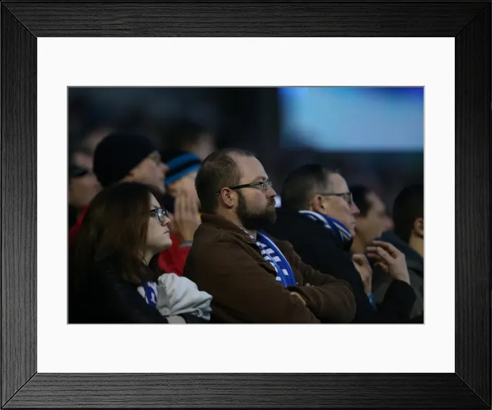 Framed Print : Passionate Clash: Brighton & Hove Albion vs. Brentford (17 January 2015) Framed Print : Passionate Clash: Brighton & Hove Albion vs. Brentford (17 January 2015)