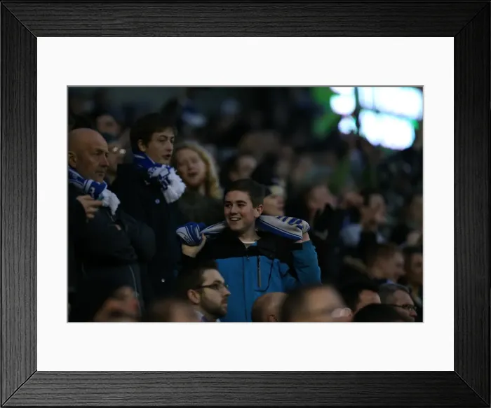 Framed Print : Passionate Clash: Brighton and Hove Albion vs. Brentford (17 January 2015) Framed Print : Passionate Clash: Brighton and Hove Albion vs. Brentford (17 January 2015)