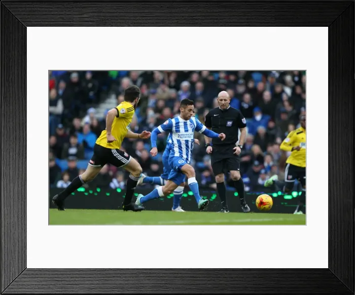 Framed Print : Sam Baldock in Action: Brighton & Hove Albion vs. Brentford, American Express Community Stadium (January 17, 2015) Framed Print : Sam Baldock in Action: Brighton & Hove Albion vs. Brentford, American Express Community Stadium (January 17, 2015)