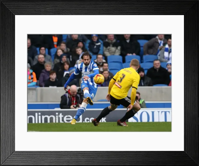 Framed Print : Inigo Calderon in Action: Brighton & Hove Albion vs. Brentford, Sky Bet Championship (17 January 2015) Framed Print : Inigo Calderon in Action: Brighton & Hove Albion vs. Brentford, Sky Bet Championship (17 January 2015)