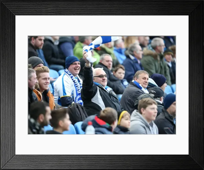 Framed Print : Passionate Showdown: Brighton & Hove Albion vs. Brentford (17Jan15) Framed Print : Passionate Showdown: Brighton & Hove Albion vs. Brentford (17Jan15)