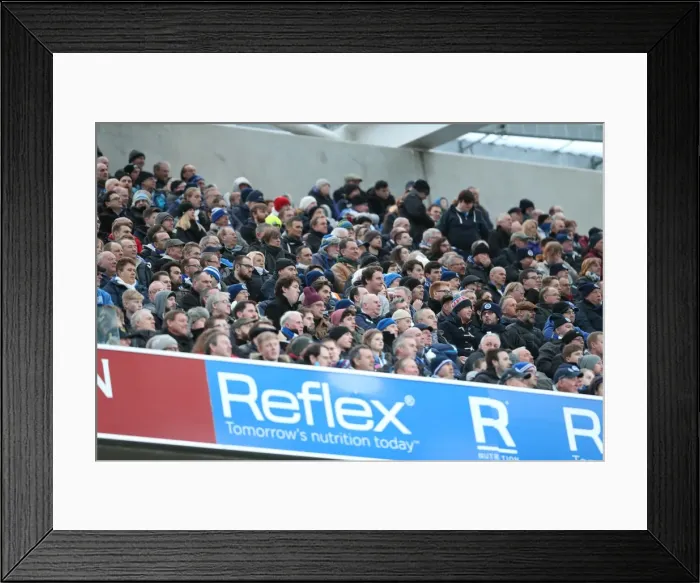 Framed Print : Passionate Fan Showdown: Brighton & Hove Albion vs. Brentford (17 January 2015) Framed Print : Passionate Fan Showdown: Brighton & Hove Albion vs. Brentford (17 January 2015)